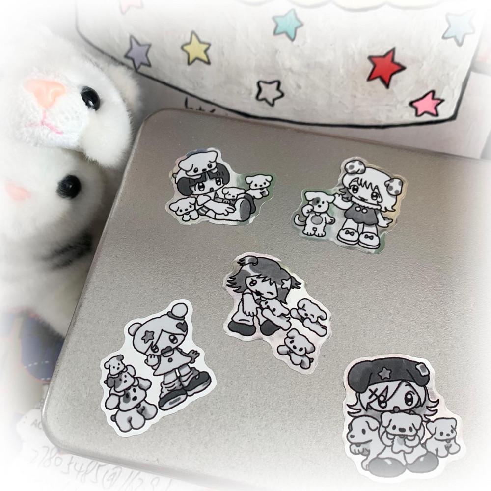 [ Oliwa ] MY FRIENDS 은광 스티커 ( 2장 세트 )