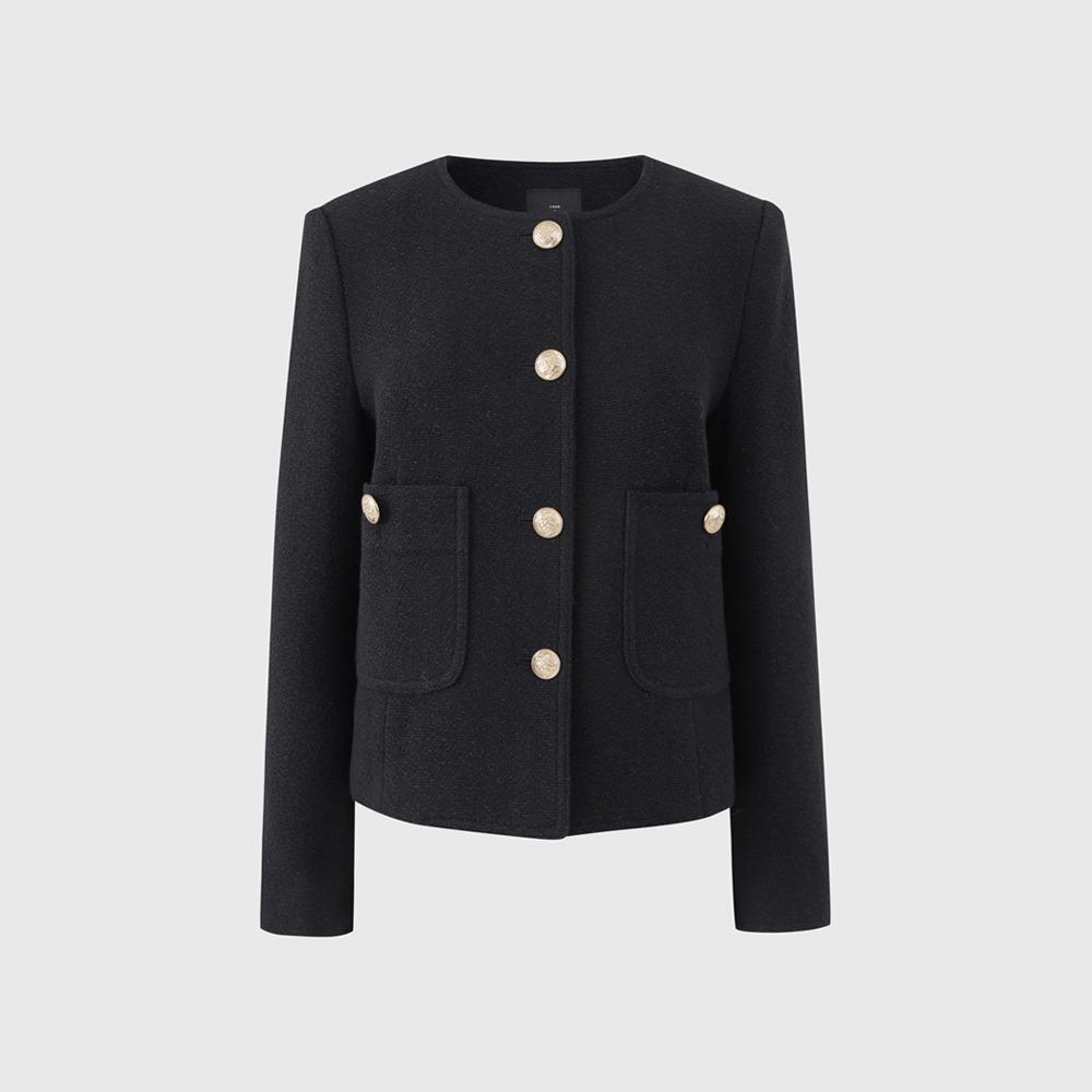 [5차 리오더][헤이즈 착용] 블랙 베카 트위드 자켓 / BLACK BECCA TWEED JACKET