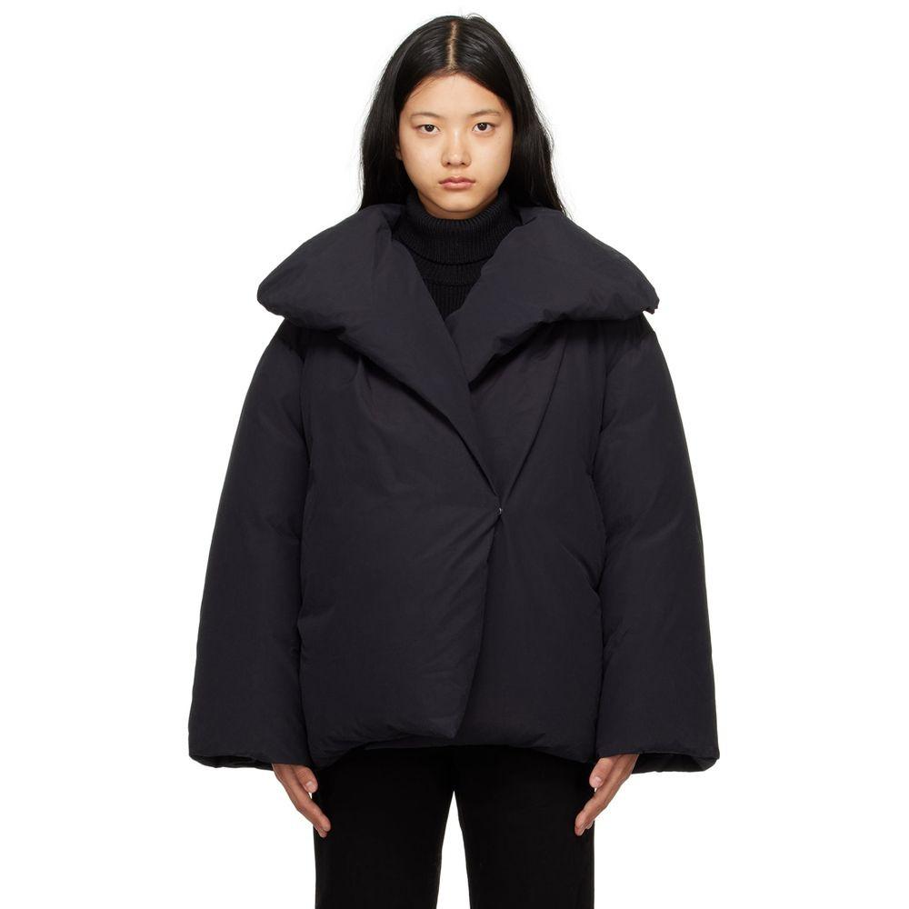 토템 여성 블랙 시그니처 다운 재킷 패딩 231771F061000