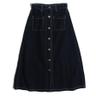 denim button skirt