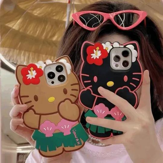 [라벨스티커 증정]정품 하와이 키티, 태닝 키티, 산리오 키티 폰케이스 소량입고