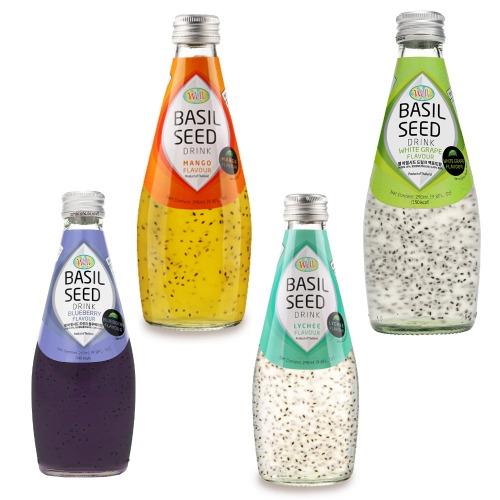 웰 바질시드 드링크 4종혼합 290ml x 4병