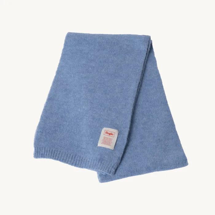 프레피 니트 머플러 스카이