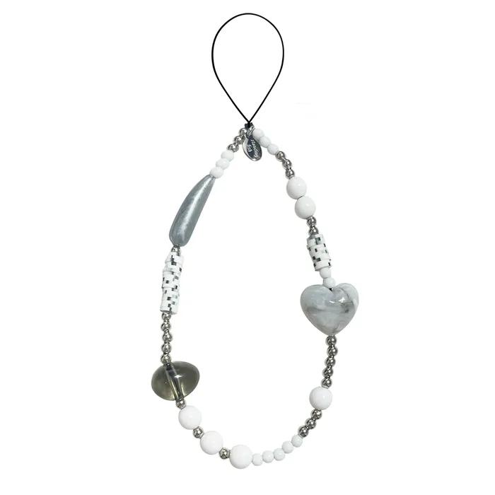 silver spot phone strap