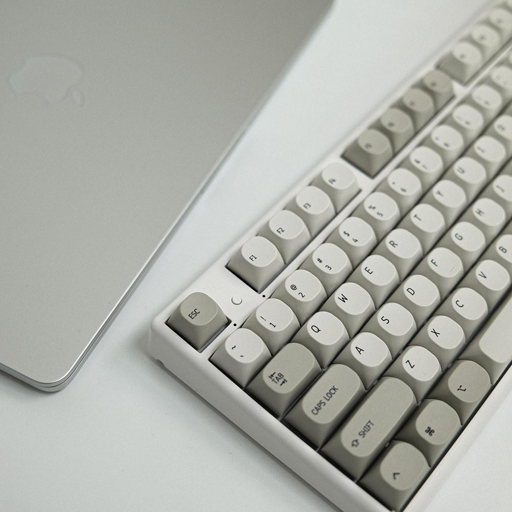MAC 미니멀 레트로 영문,한글 키캡 MA PBT 앱코 기계식 키보드 한무무 독거미키캡