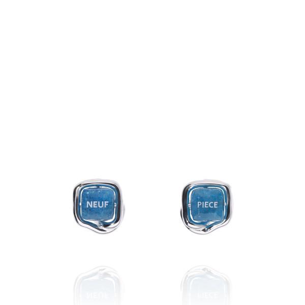 NEUF PIECE BLUE APATITE EARRINGS