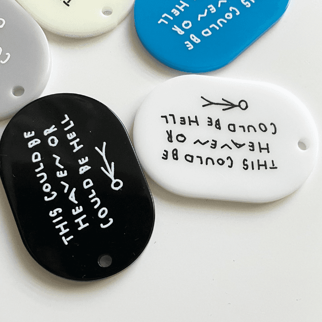 [이나피스퀘어] 아크릴키링 타원