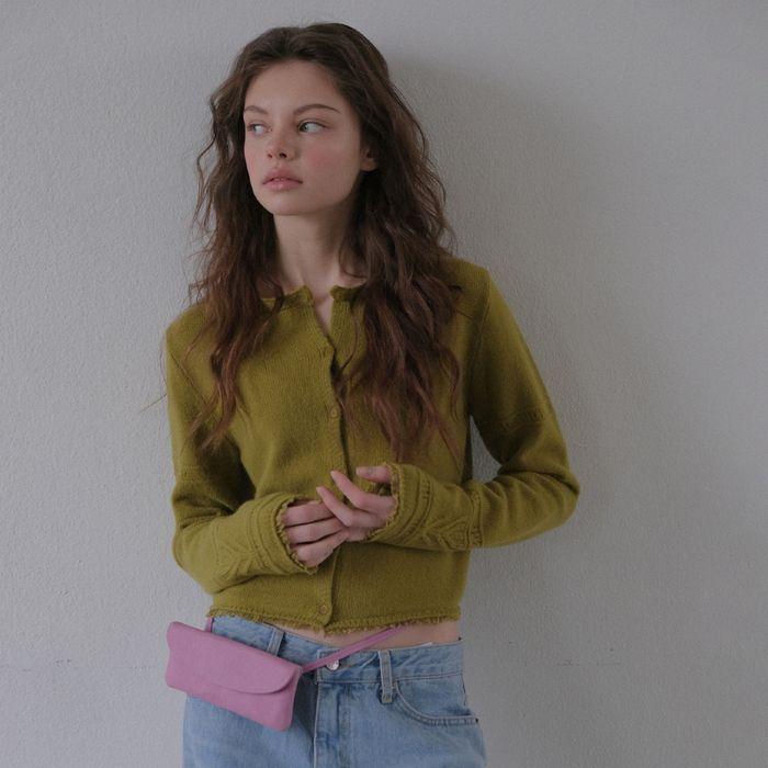 Brunch lace cardigan (olive)
