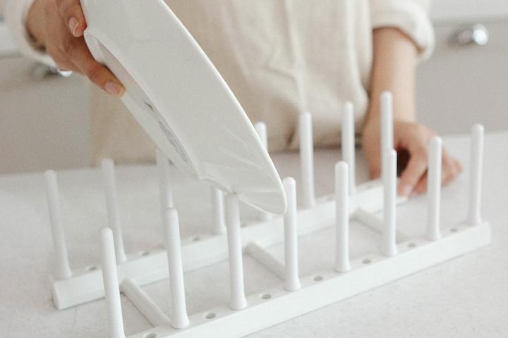 1+1 녹슬지 않고 넓이조절 가능한 접시꽂이/접시정리대/그릇거치대