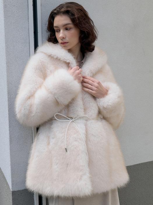 세일러 하프 퍼자켓 Ivory