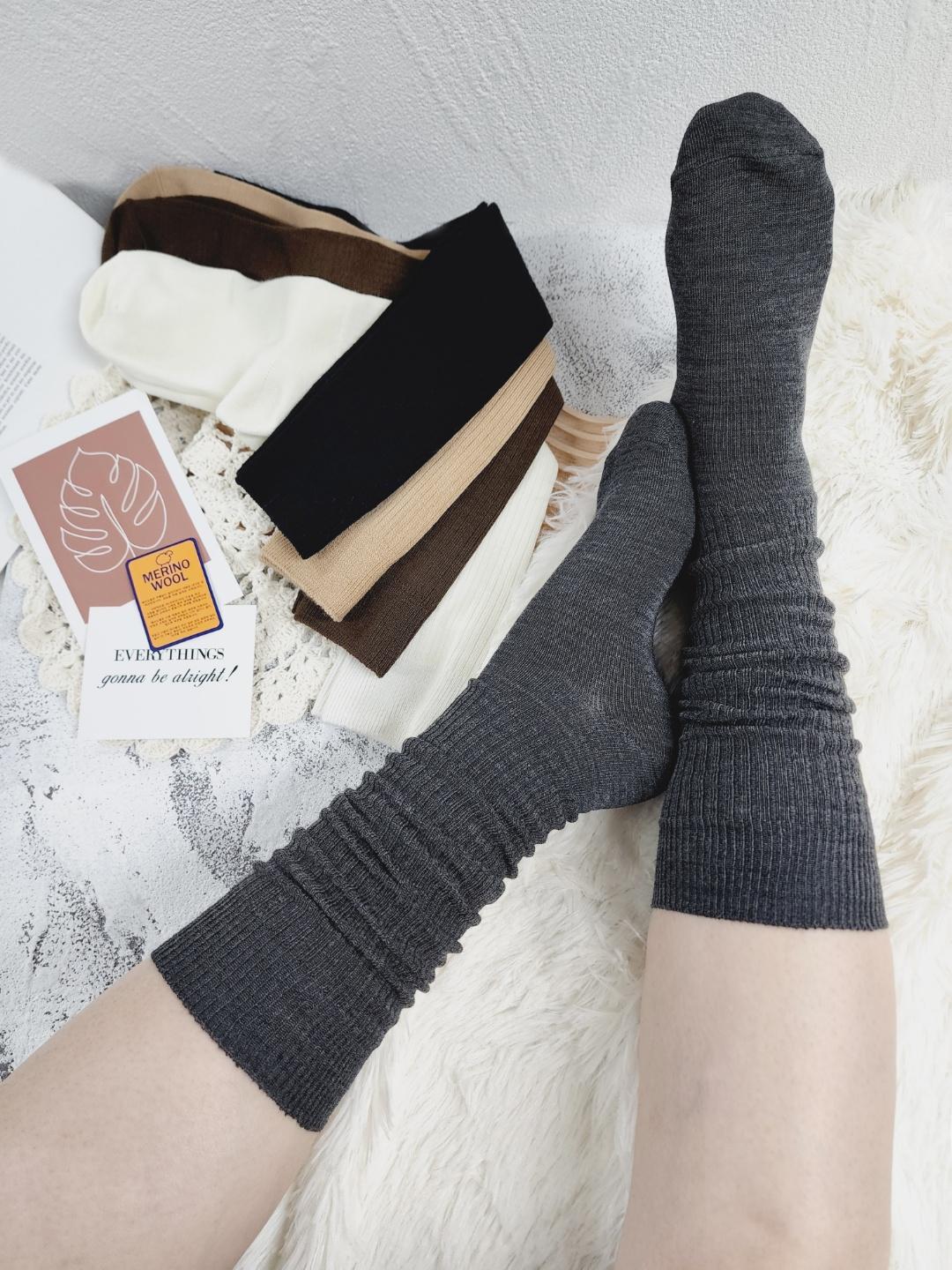 (도톰ver) 뮤뮤 골지 양말 메리노울 루즈핏 삭스