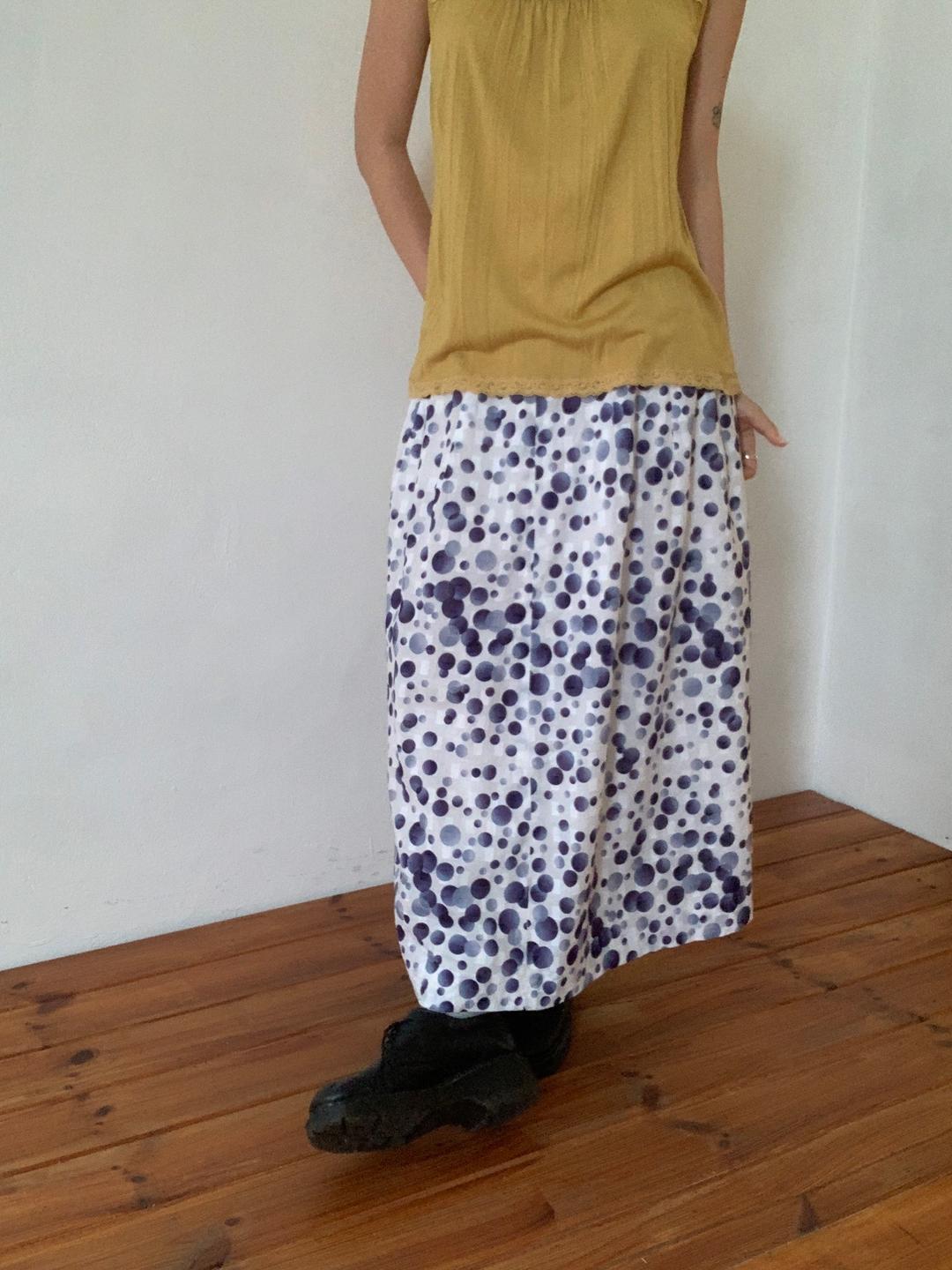 Dot Bubble Long Skirt