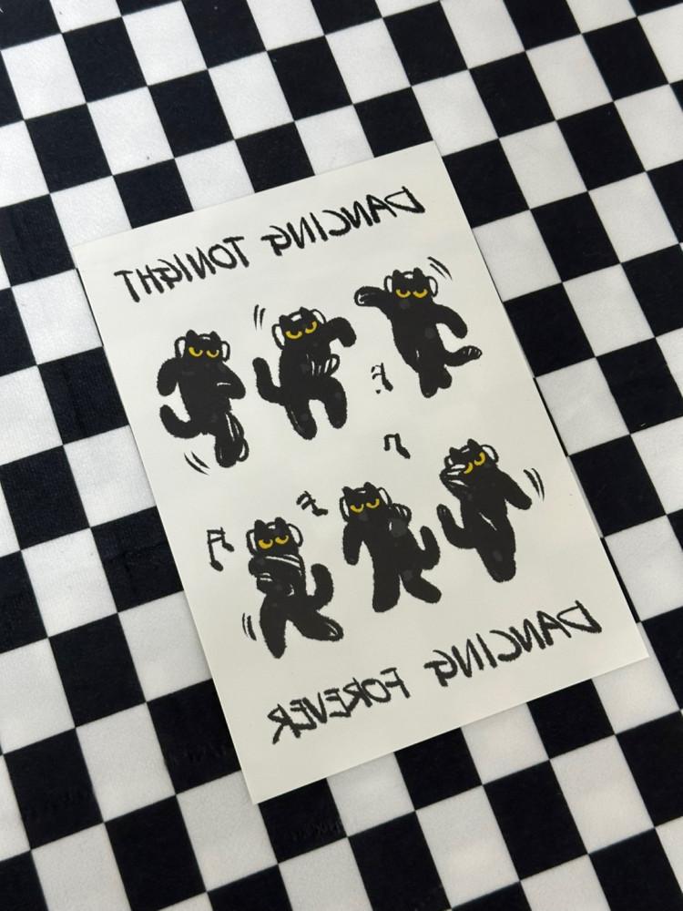 [GOMINK] 댄스댄스 스티커, 귀엽고 오래가는 인기아티스트 디자인 타투스티커!