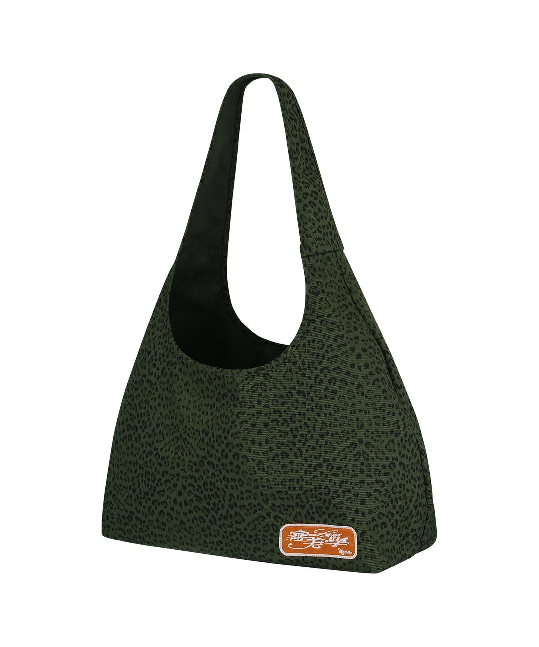 (10/04 Pre-Order) Leopard Print Shoulder Bag Khaki