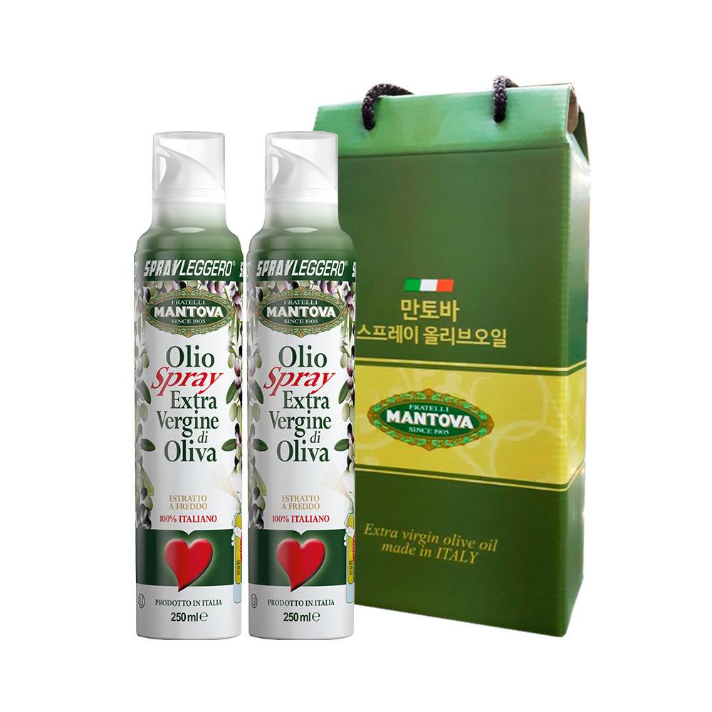 [선물세트] 만토바 엑스트라버진 올리브오일 스프레이 2P 트러플 아보카도 기버터 포도씨유