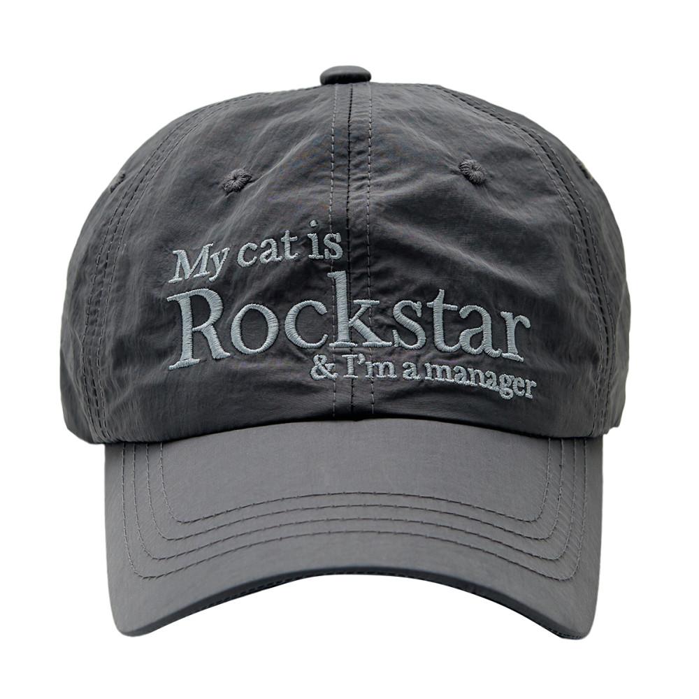 조거쉬 JOEGUSH Rockstar cat cap (Charcoal) 볼캡 차콜 남자캡모자