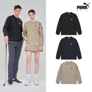 [푸마골프] 24FW 기모 우븐 맨투맨 유니 3컬러 택1 B