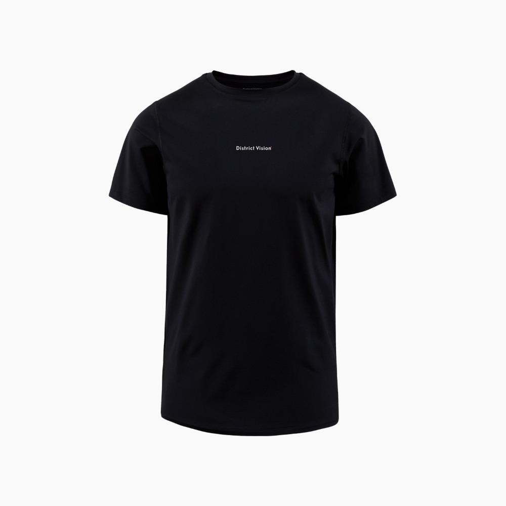 DISTRICT VISION Ultralight Aloe Short Sleeve Tee "Black\"