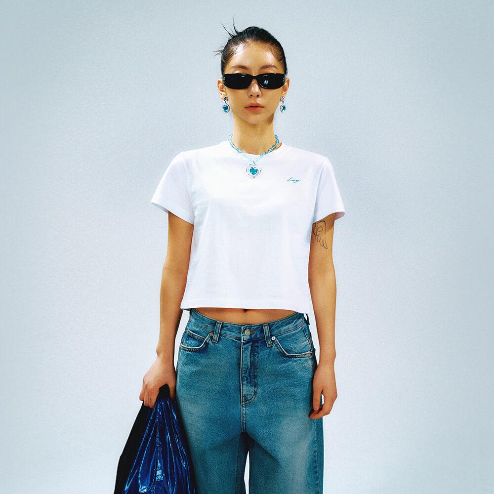 Chain Crop T-shirt White