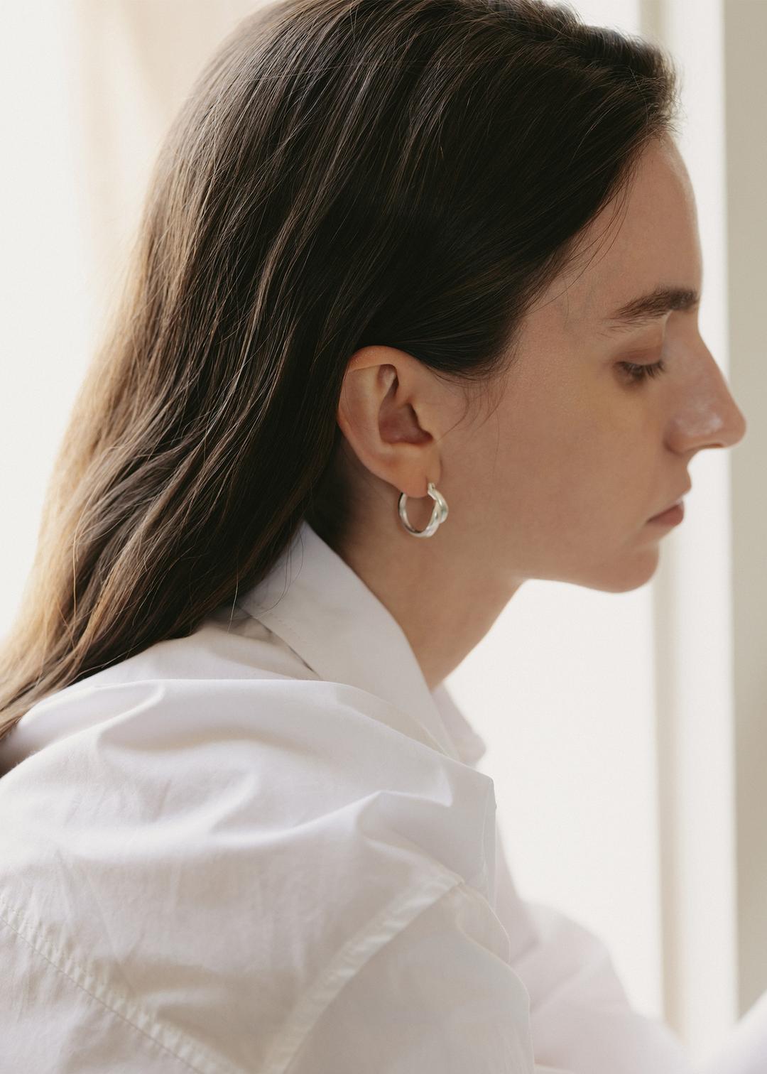 Sable Earrings. Hoops