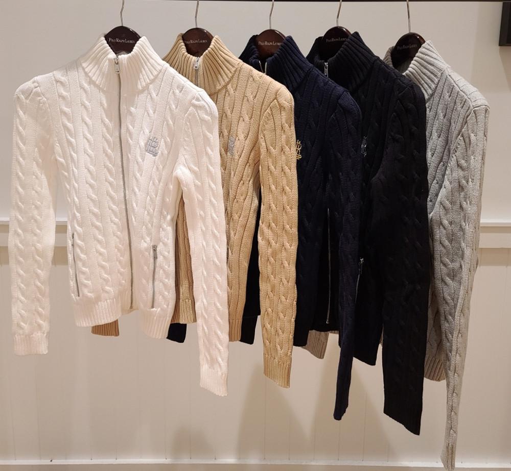 (세일가) 로렌 랄프로렌 우먼 케이블 꽈배기 풀집업 스웨터 Lauren Ralph Lauren Cable-Knit Zip Up Sweater 04003 04008