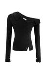 [2ND REORDER] One shoulder wool shirt