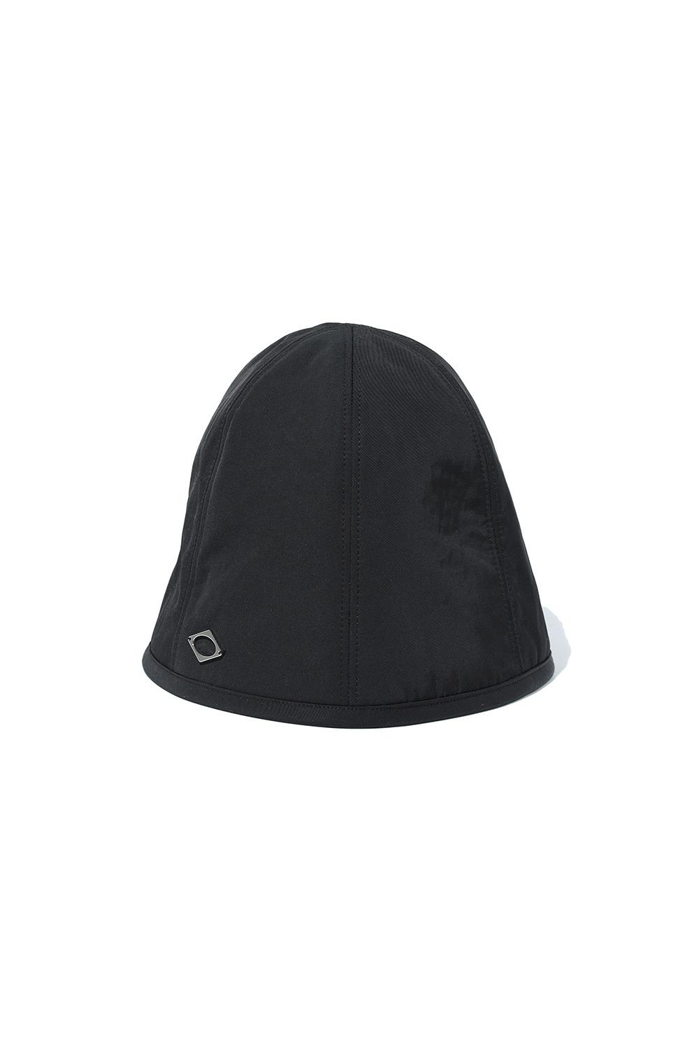 DRAWSTRING CLOCHE HAT_BLACK