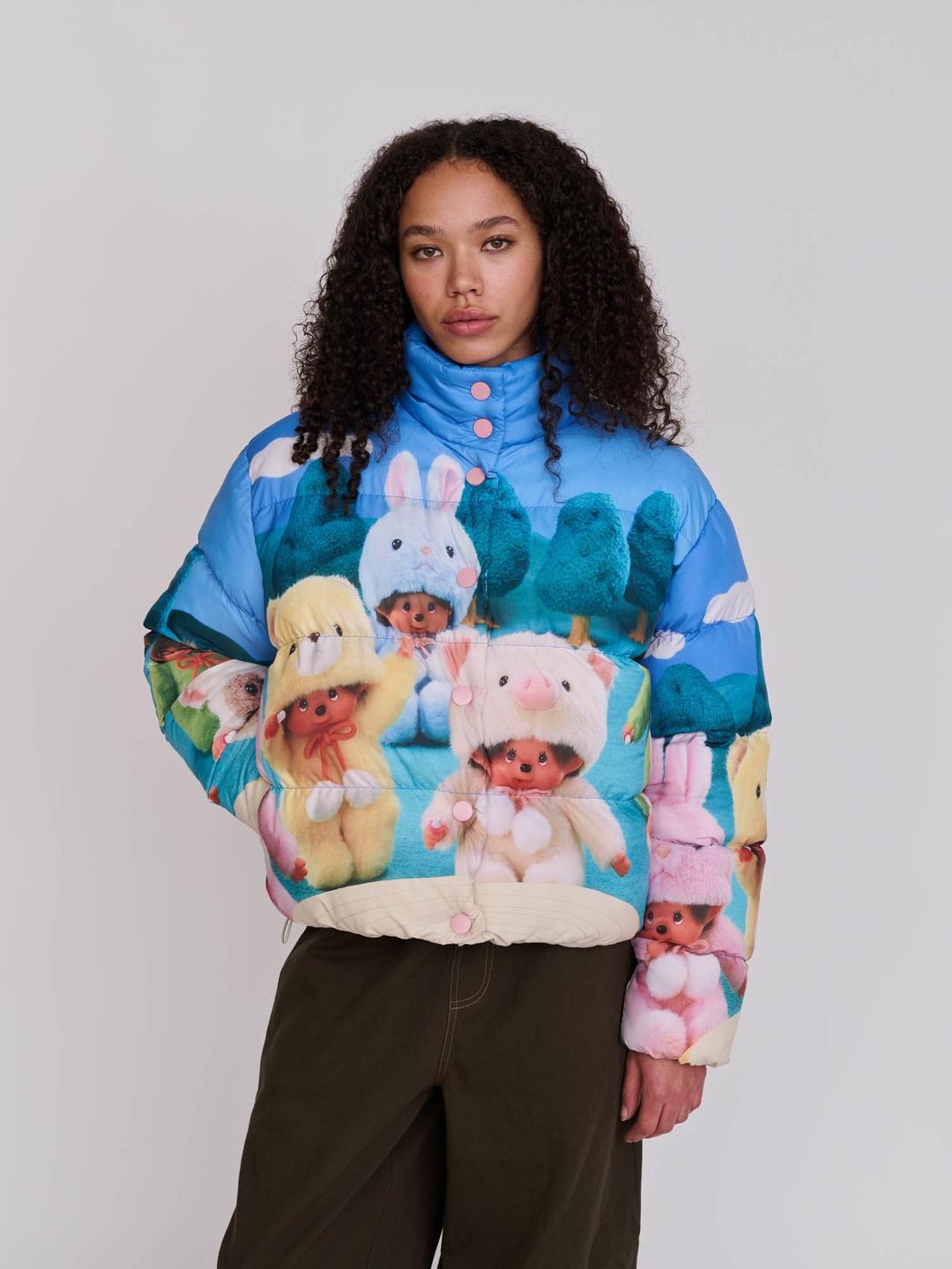 Monchhichi x Lazy Oaf Cloud Puffer Coat - S