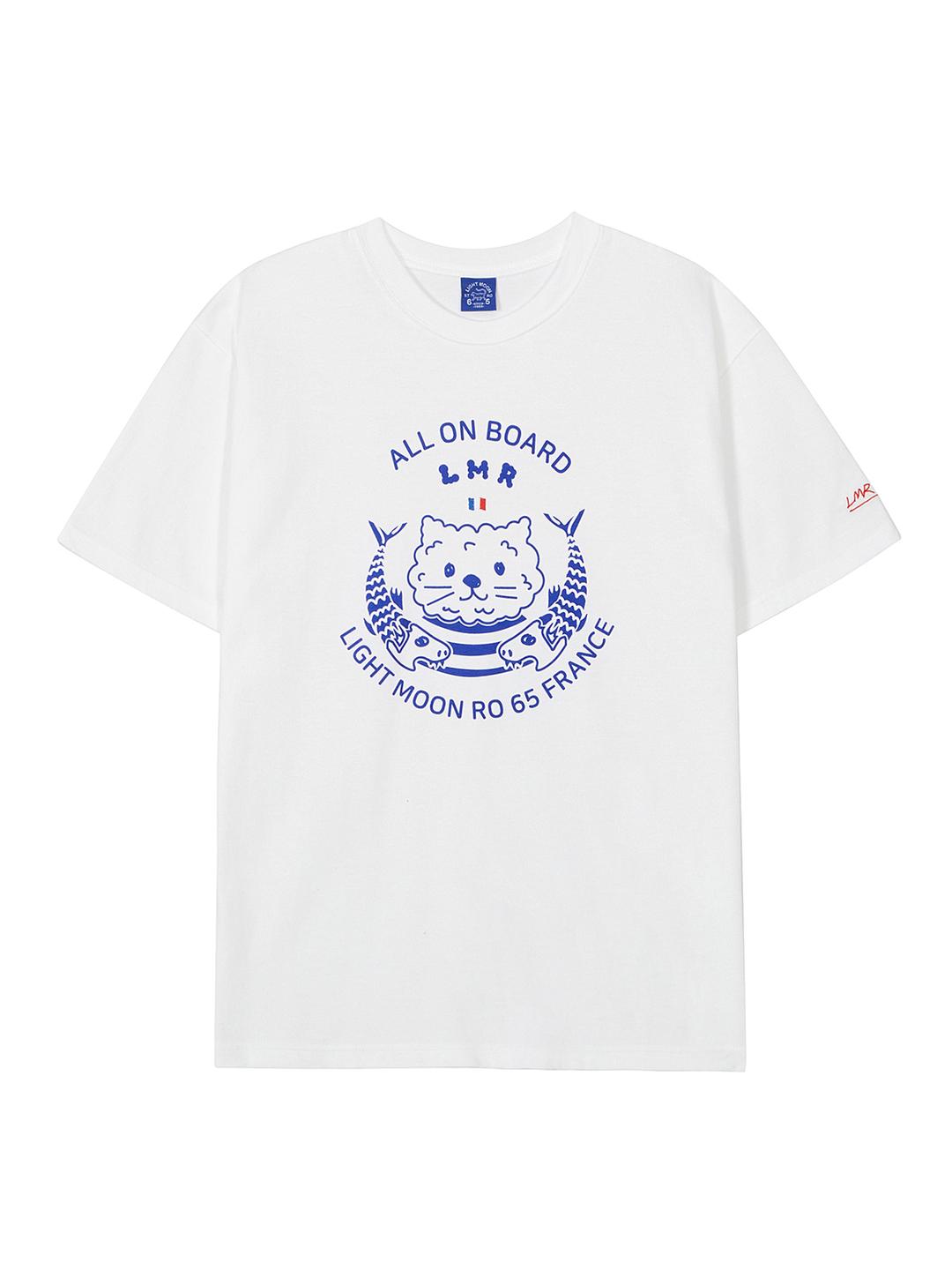 프렌치 마린 아트웍 티셔츠 WHITE