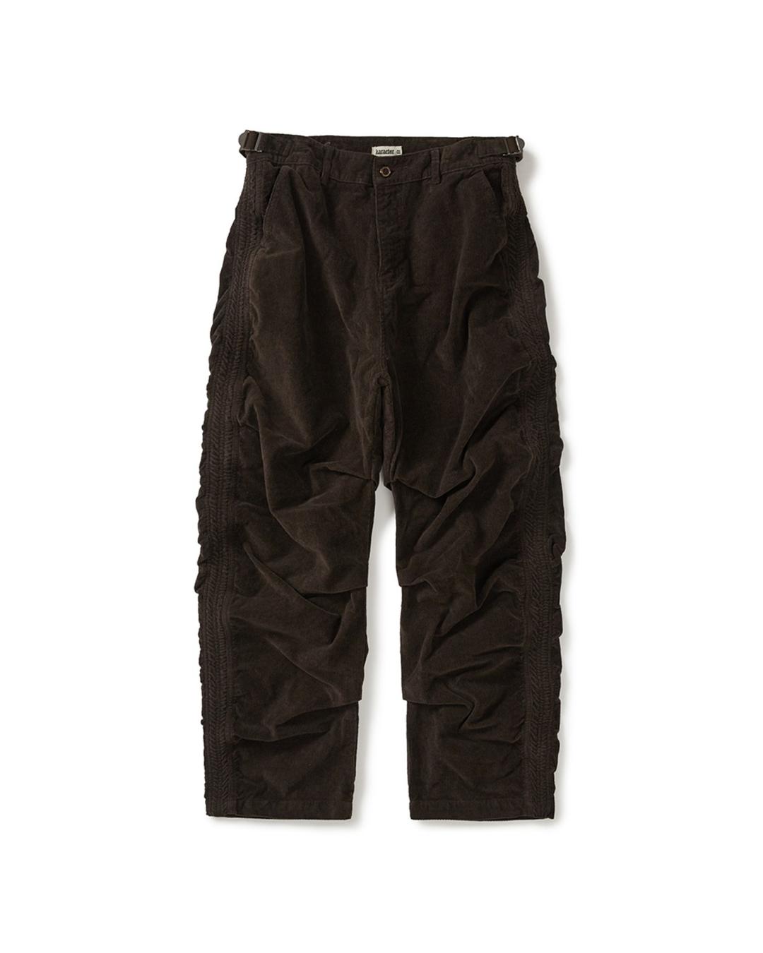 Built mild pants / Dark brown