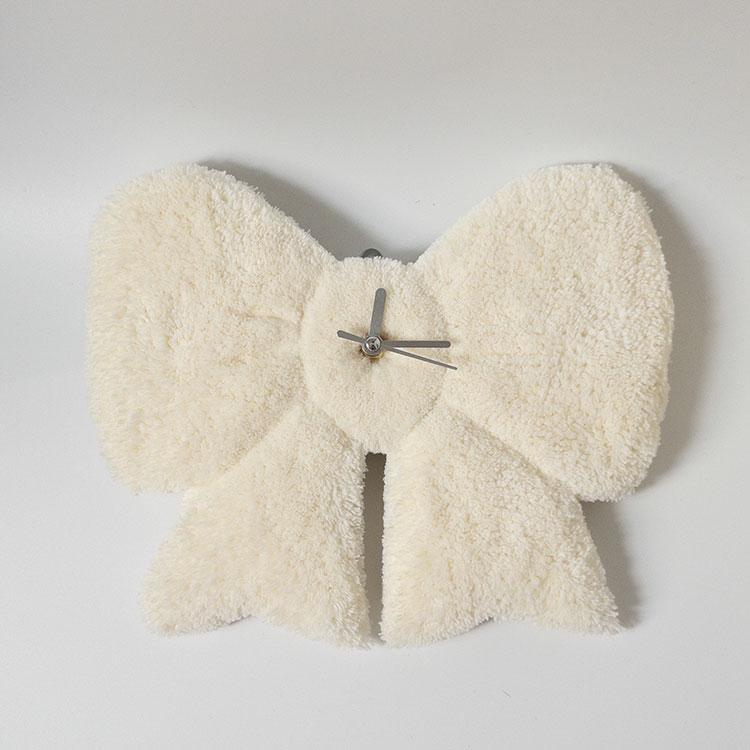 Ribbon clock _ ivory