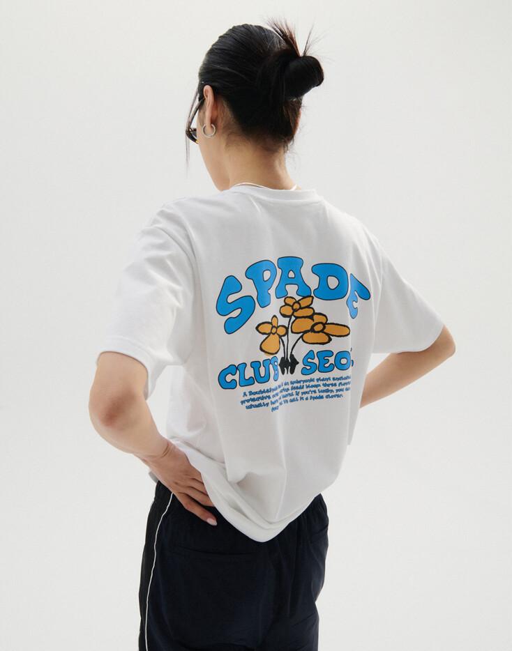 SCS Bloom T-shirt - White 블룸 티셔츠 SETS2E352WT