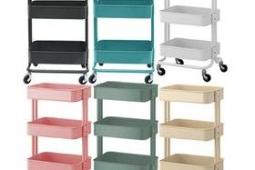 트롤리/츄레이/기저귀함/카트/이동식수납함/주방용품/선반/인테리어/이동식트롤리/웨건