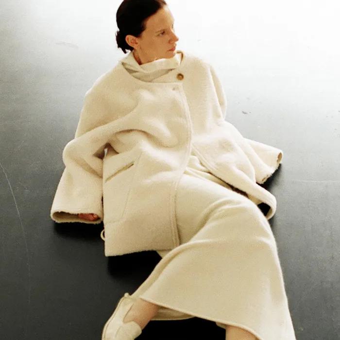 [4차 리오더] Collarless Mustang Jacket_Ivory