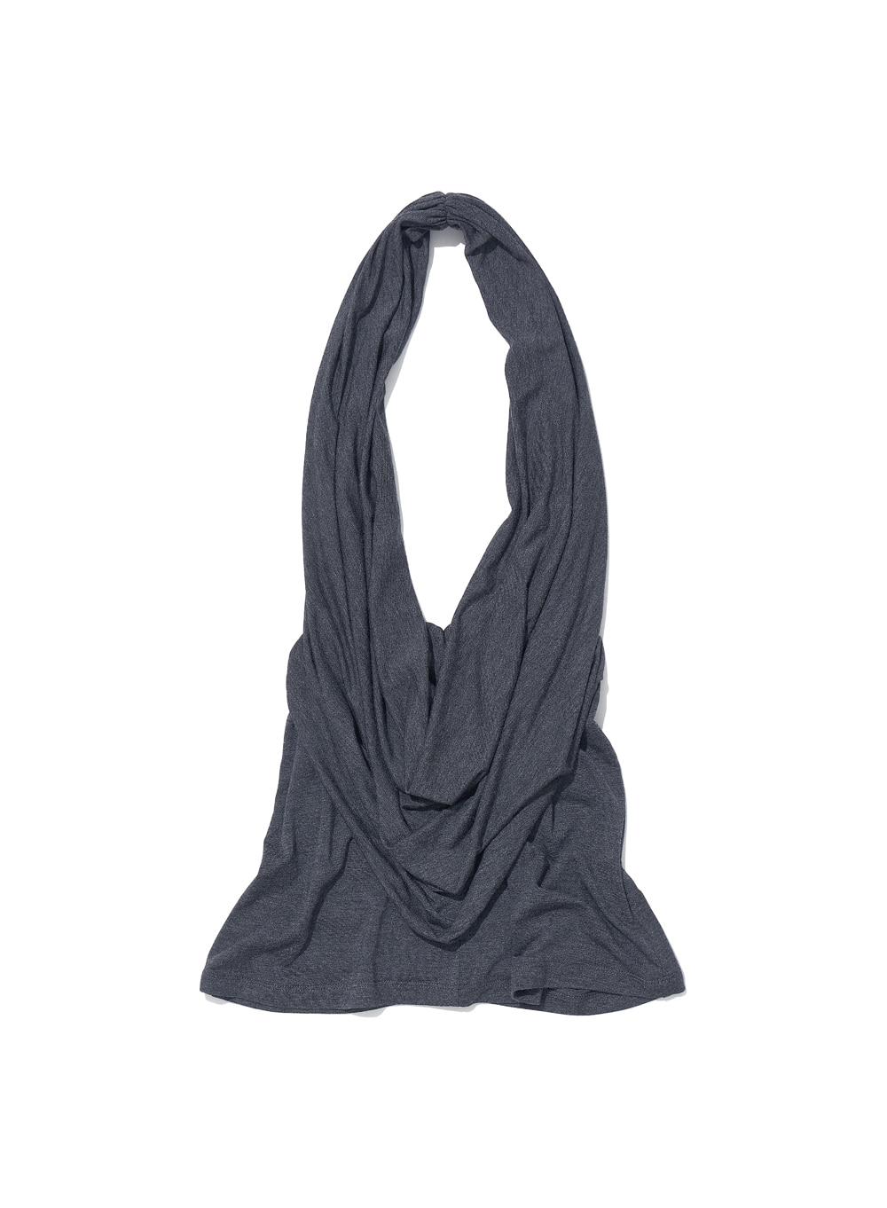 [WOMEN] PWC CAWL HALTER NECK TOP_CHARCOAL MELANGE