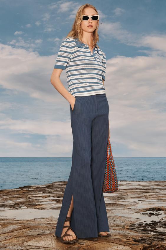 PANTALON FLARE RAYURES ÉDITION LIMITÉE