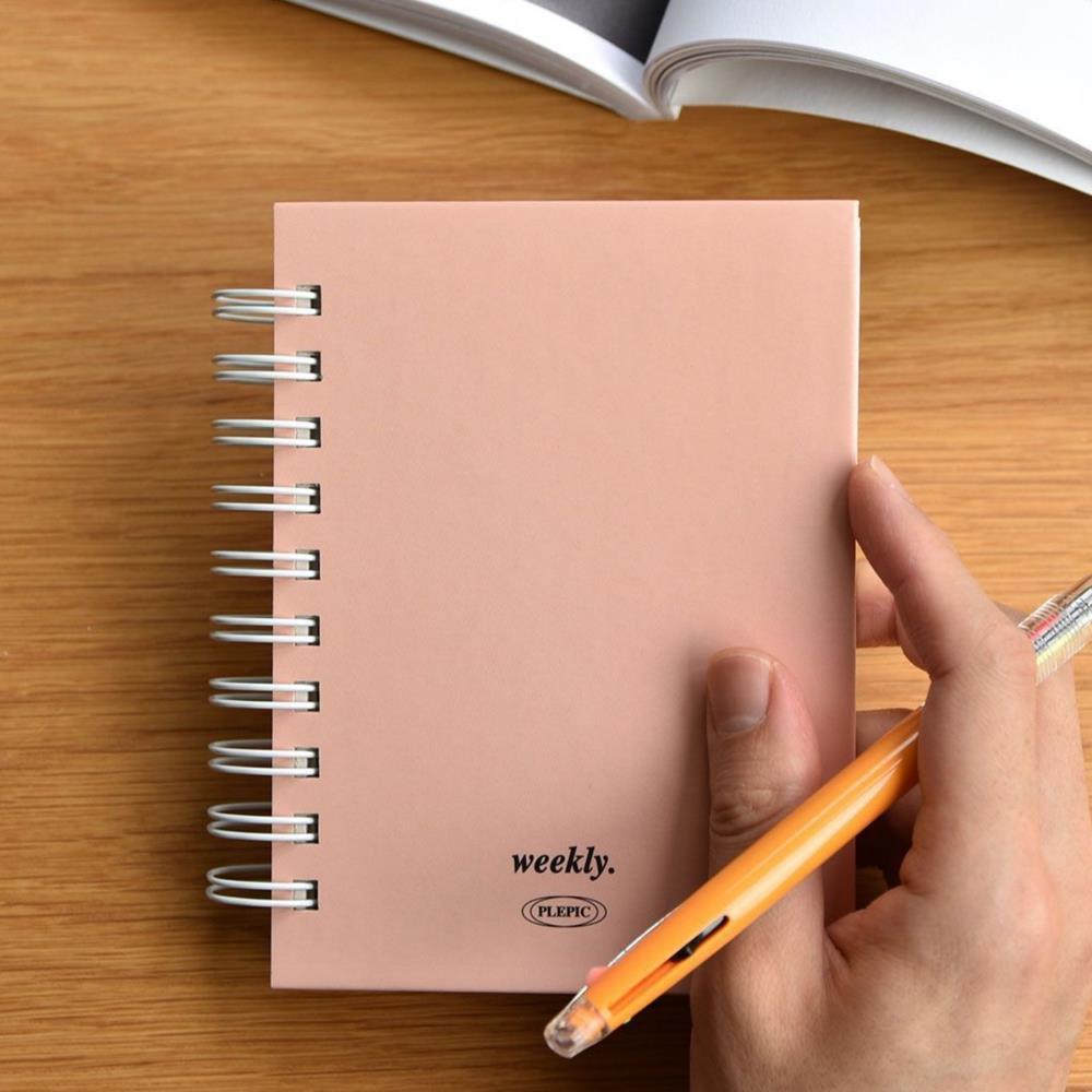 NEW 프레스 라인 체크 북 스프링 핸디 플래너 A6