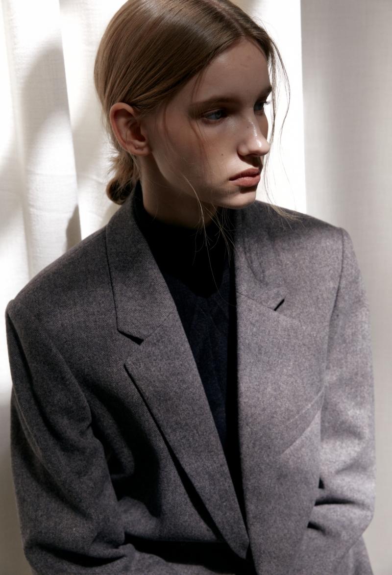 [2nd RESTOCK] HERRINGBONE CLASSIC WOOL JACKET GREY