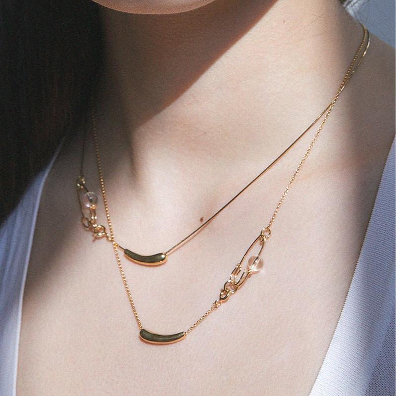 [아몬즈 단독] Clean clip necklace