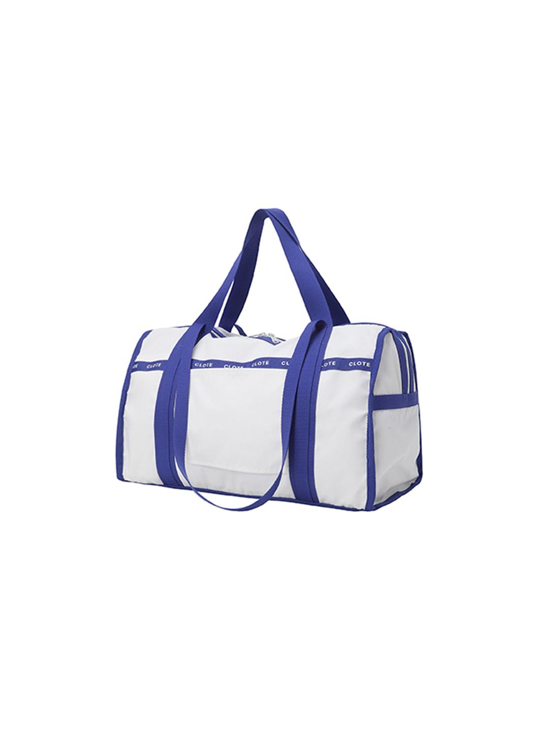 FOLDERBLE TRAVEL BAG - WHITE/BLUE