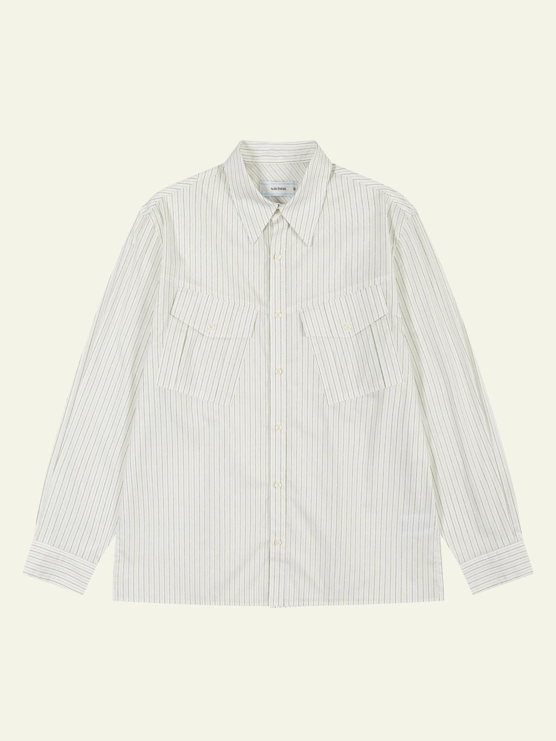 Maestro Stripe Shirts (Non Epaulet ver) - Green