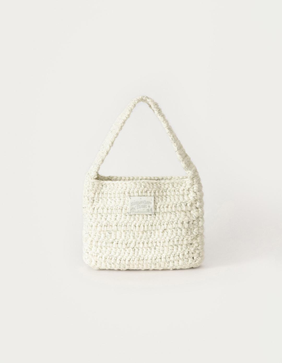 Elly Handmade Knit Bag - Ivory