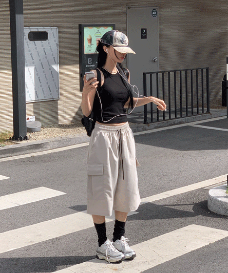 [데일리🖤/힙코디추천] 버뮤다 하프 카고 팬츠 - 4color