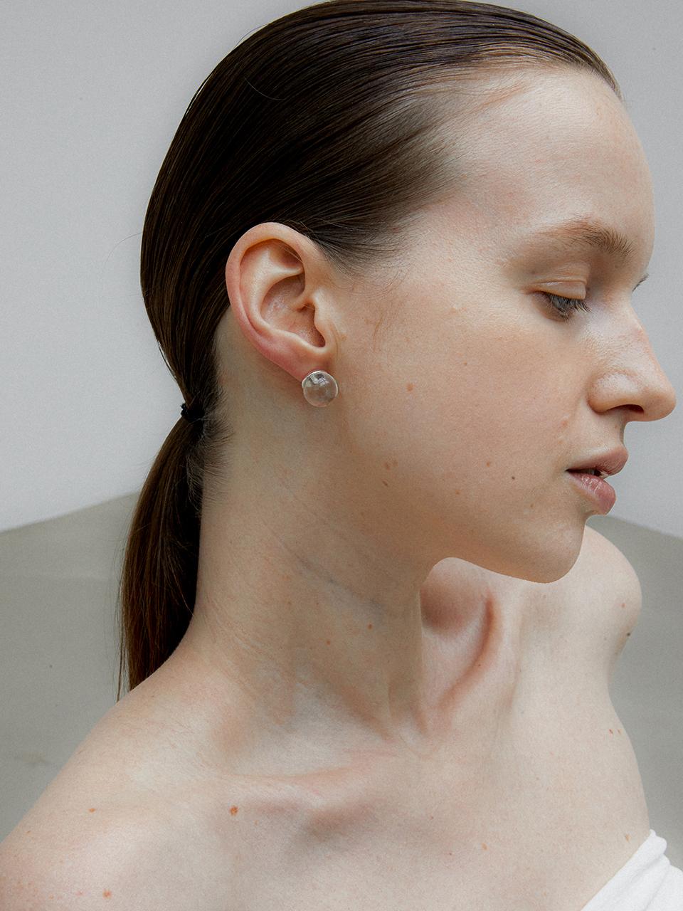 bubble post earring