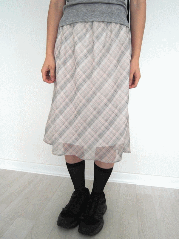 vanilla check sk (2color)