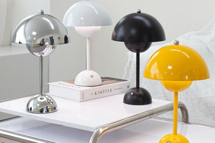 무선충전형 인테리어 집들이선물 무드등 조명 머쉬룸 단스탠드 8colors (밝기/색상조절)