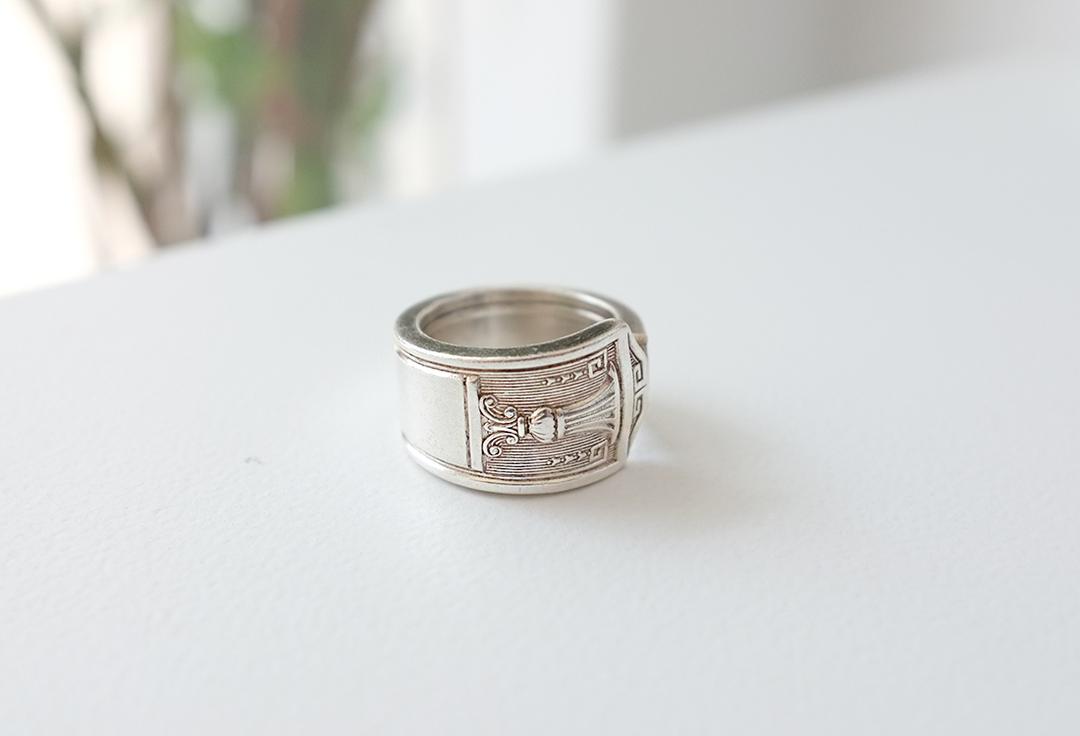 Century handcrafted vintage single spoon ring
