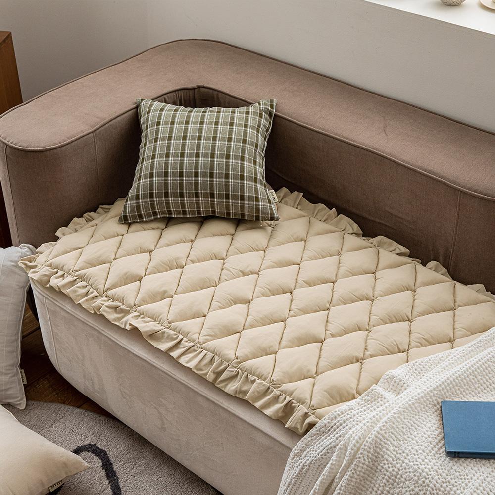 도톰 프릴 핸드메이드 쇼파패드(2인용/3인용/4인용)