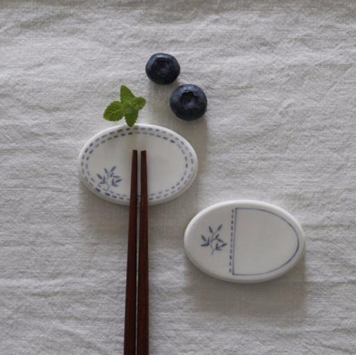 맑은블루라인 타원수저받침