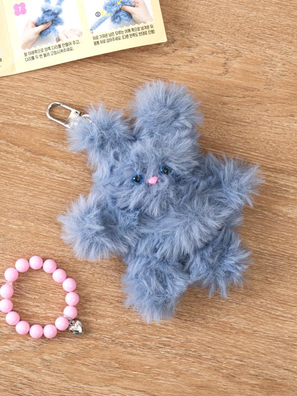 DIY 나만의 인형 만들기 밍크 퍼 그레이시블루